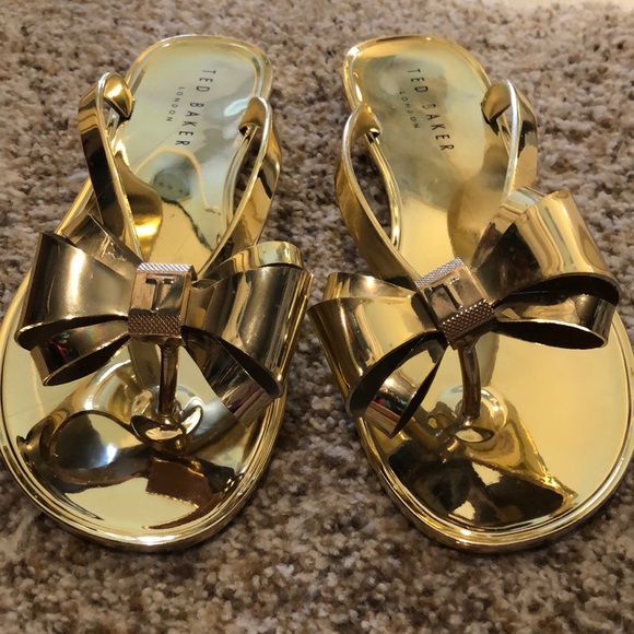 Ted Baker | Shoes | Ted Baker Gold Flip 